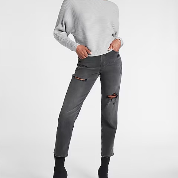 NWT Express Ribbed Dolman Sleeve Sweater - Picture 2 of 6